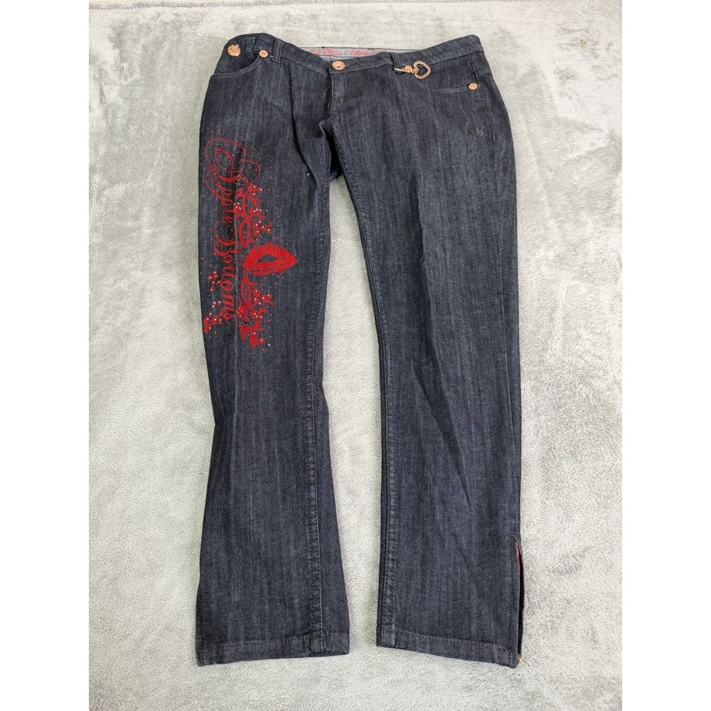 Vintage Y2K Apple Bottoms Straight Leg Jeans Women's Size 14 Blue